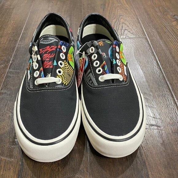 VANS Era sf V66 Black/Multi Graphic Print Sneakers Size 9 Women - Picture 2 of 9